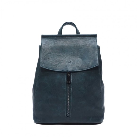 S-Q Handbags - S-Q Chloe Backpack - Deep Sea Blue